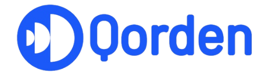 blue logo displaying the text Qorden